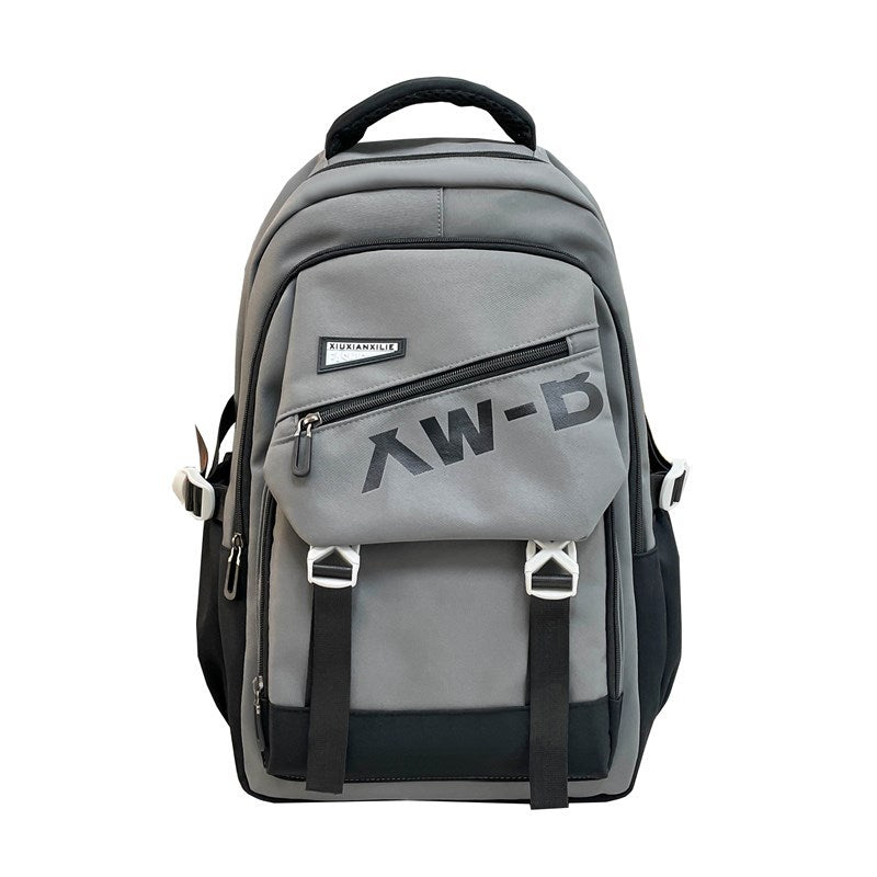 School bag Korean cute school bag female junior high school students high value niche large capacity multi-layer burden reduction college backpack