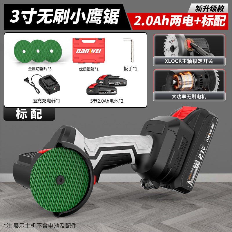 Wholesale nanwei brushless small eagle saw multi-purpose polishing and seam clearing lithium electric small mini angle grinder rechargeable cutting