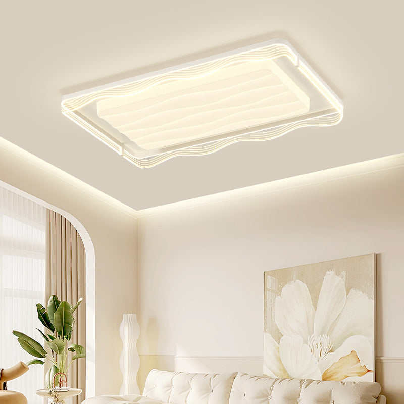 Cream wind living room light Modern simple atmosphere Full spectrum eye protection Ceiling light 2025 New whole house lighting package