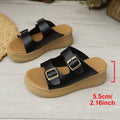 Plus size women's wedge flip-flops -  summer new arrival - stylish outdoor wear, perfect with skirts, non-slip slides