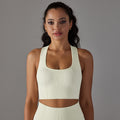 new arrival seamless quick-drying yoga clothes sexy back bubble wrap push-up sports bra running fitness vest for women