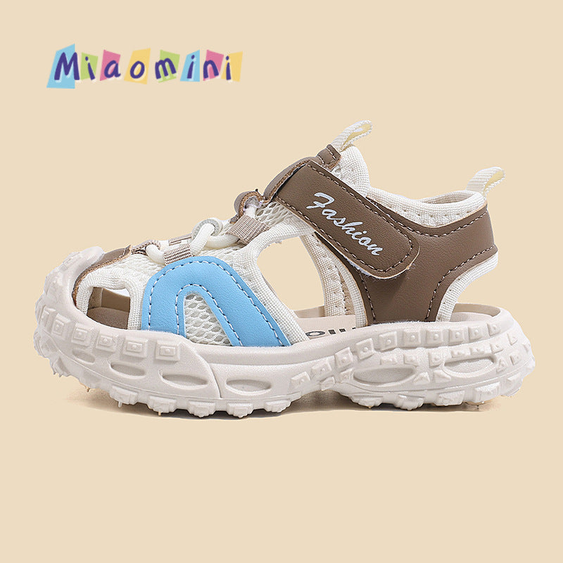 summer new arrivals: boys' closed-toe anti-kick beach shoes & korean-style trendy girls' athletic sandals