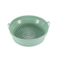 Food-grade silicone baking pan - high temperature resistant, collapsible air fryer silicone steamer tray, pot holder, baking cake mold
