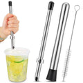 new product straw hole punch and stirrer suitable for lemonade plastic lid cup squeeze lemon supplies