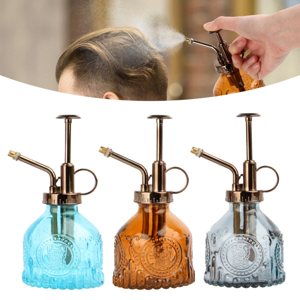 Retro relief watering can Color pumpkin Alcohol watering can Succulent flower watering kettle Spray pot Watering pot Glass bottle