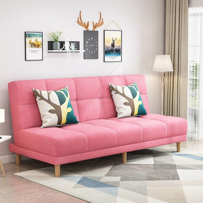 Modern chaise l-shaped sofa bed for small apartments - ready to ship, convertible two-in-one, double folding bed