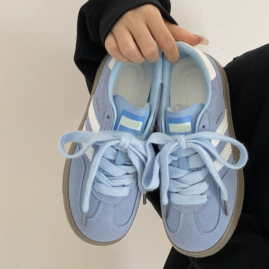 Retro german training shoes women's 2025 spring and autumn new arrivalflatsk-style sports casual shoes color matching easiest for matchfashion sneakers women