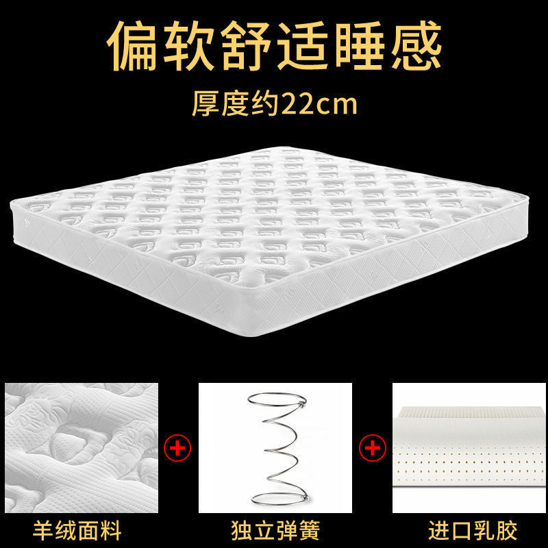 Simmons mattress soft and hard 20 thickened household coconut palm latex mattress independent spring mattress special clearance