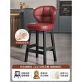 Red oil wax leather [seat height 65cm] thickened 7cm latex cushion