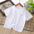 Kids ice silk quick-drying short-sleeved tsummernew arrivalchildren'spure color t cool breathable half-sleeved t-shirt tops