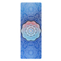 Yoga mat printed silent rubber 1.5mm ultra-thin home use suede shock-absorbing foldable portable mat