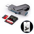 Usb 3.0 camera memory card reader - all-in-one for pc & phone - photography tf multifunctional zinc alloy high-speed reader