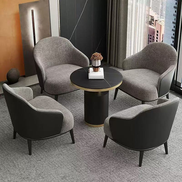 Customized hotel sofa light luxury business club office negotiation sofa table and chair combination guest leisure reception sofa