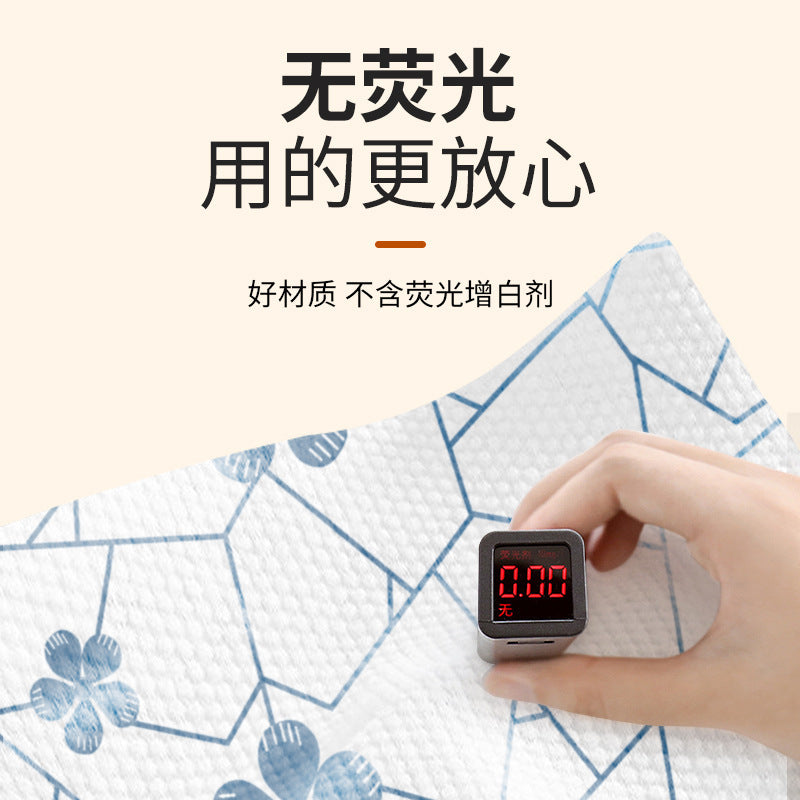 Removable rag absorbs water and is not easy to shed lint. for home use, disposable and washable lazy rag. kitchen cleaning pad does not stick to oil