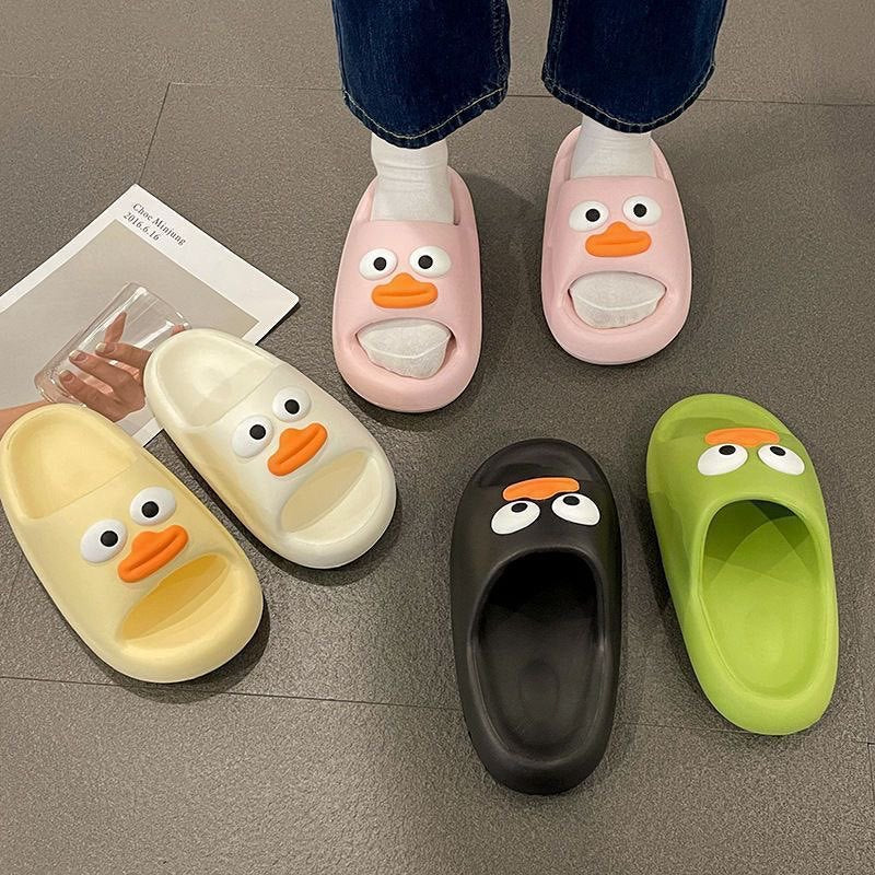 New arrivalcute cartoon slippers eva women's home thick sole shit feeling summeroutwear non-slip sandals women's slippers
