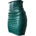 Amazon's independent station best selling pu leather skirt for women, pleated skirt, european and american ins style zipper, high waist hip skirt for women
