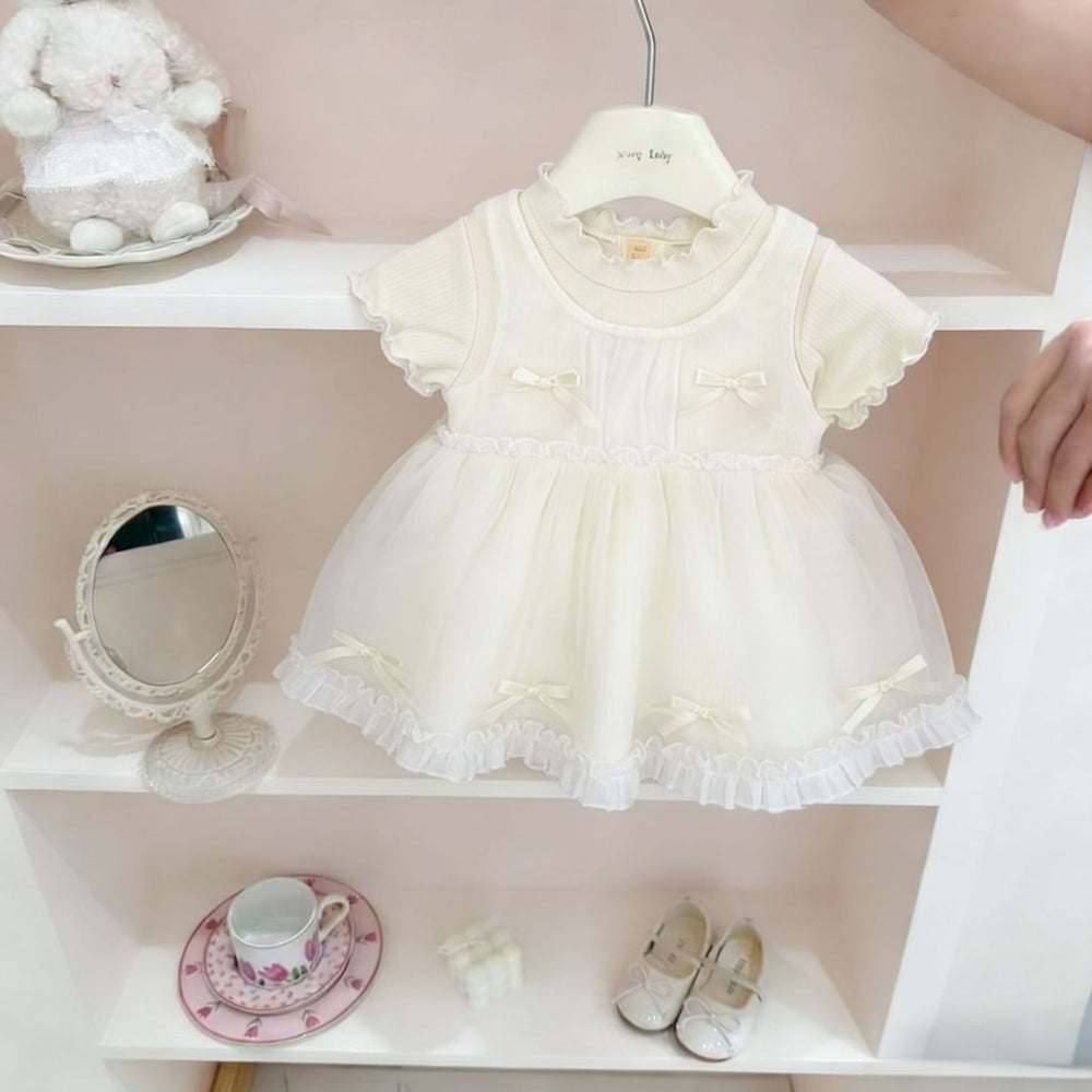 Girls' sweet summer dress - new summer collection, stylish baby dress,  kids' princess tulle dress, hot seller