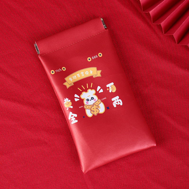 Sanitary napkin storage bag women's explosion cute cartoon lipstick cosmetic bag small portable large capacity