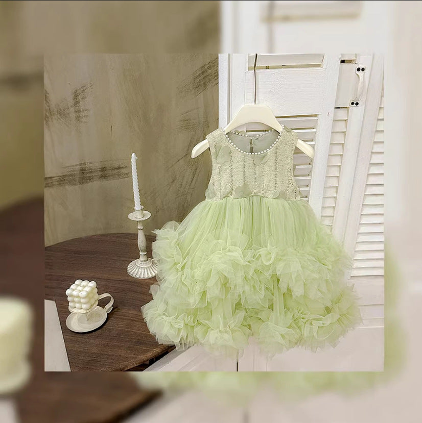 Girls'  summer new style dress - stylish kids' vest princess dress, little girl's tutu skirt, performance dress