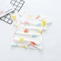 Baby short-sleeve t-shirt, summer infant top, 100% cotton, 0-4 years old, toddler summer outfit, boys' and girls' short-sleeve undershirt, trendy style