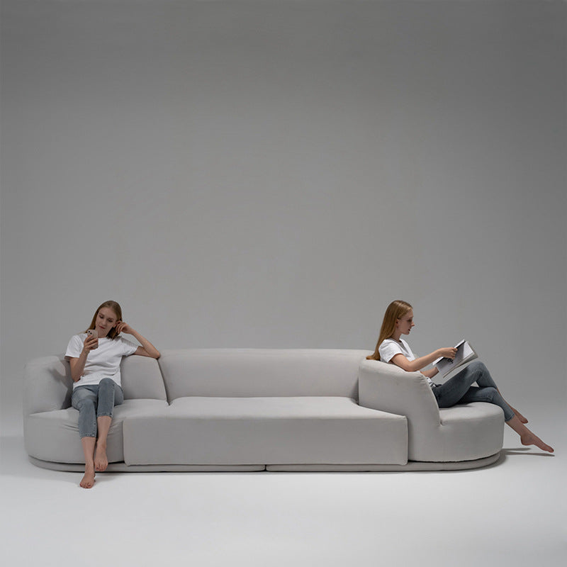 Nandi fabric sofa: designer italian minimalist high-end living room creative rotating multifunctional modular sofa