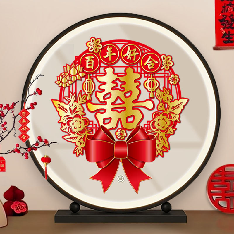 Double-sided bronzing wedding glass door window grilles electrostatic sticker arrangement decorative wedding car window glass window no glue sticker