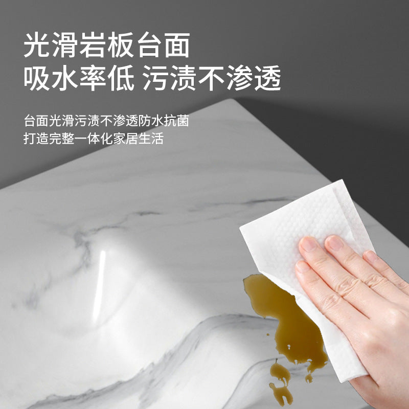 Rock slab hot bending integrated basin toilet seamless rock slab washbasin bathroom taichung basin non-standard corner cutting