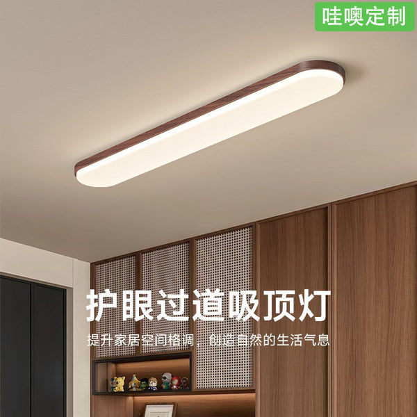 [Wow] Medieval style corridor aisle coat and hat ceiling light wabi sandy wind walnut pattern home balcony light retro