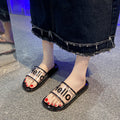 Trendy home transparent slippers women's summer new indoor anti-slip bath bathroom crystal slippers