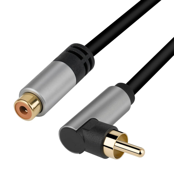 Customized RCA male-to-female coaxial audio output into audio amplifier mixer rca male-to-male extension cable