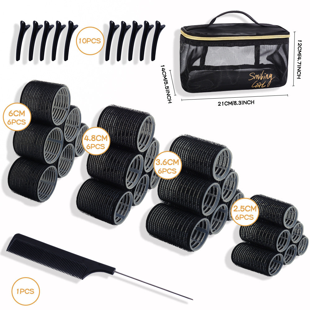 curling iron + clip set bangs roll DIY styling roll bangs tool  hairroller
