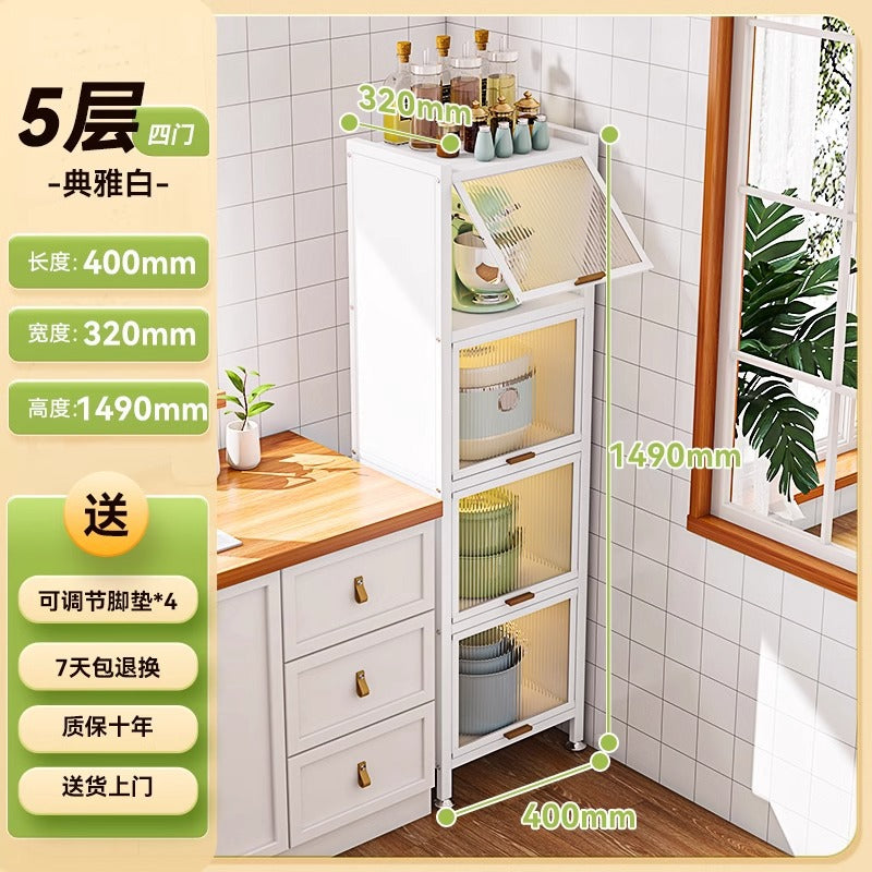 Kitchen storage rack multi-function microwave oven storage cabinet floor-standing multi-layer storage cabinet cupboard pot cupboard