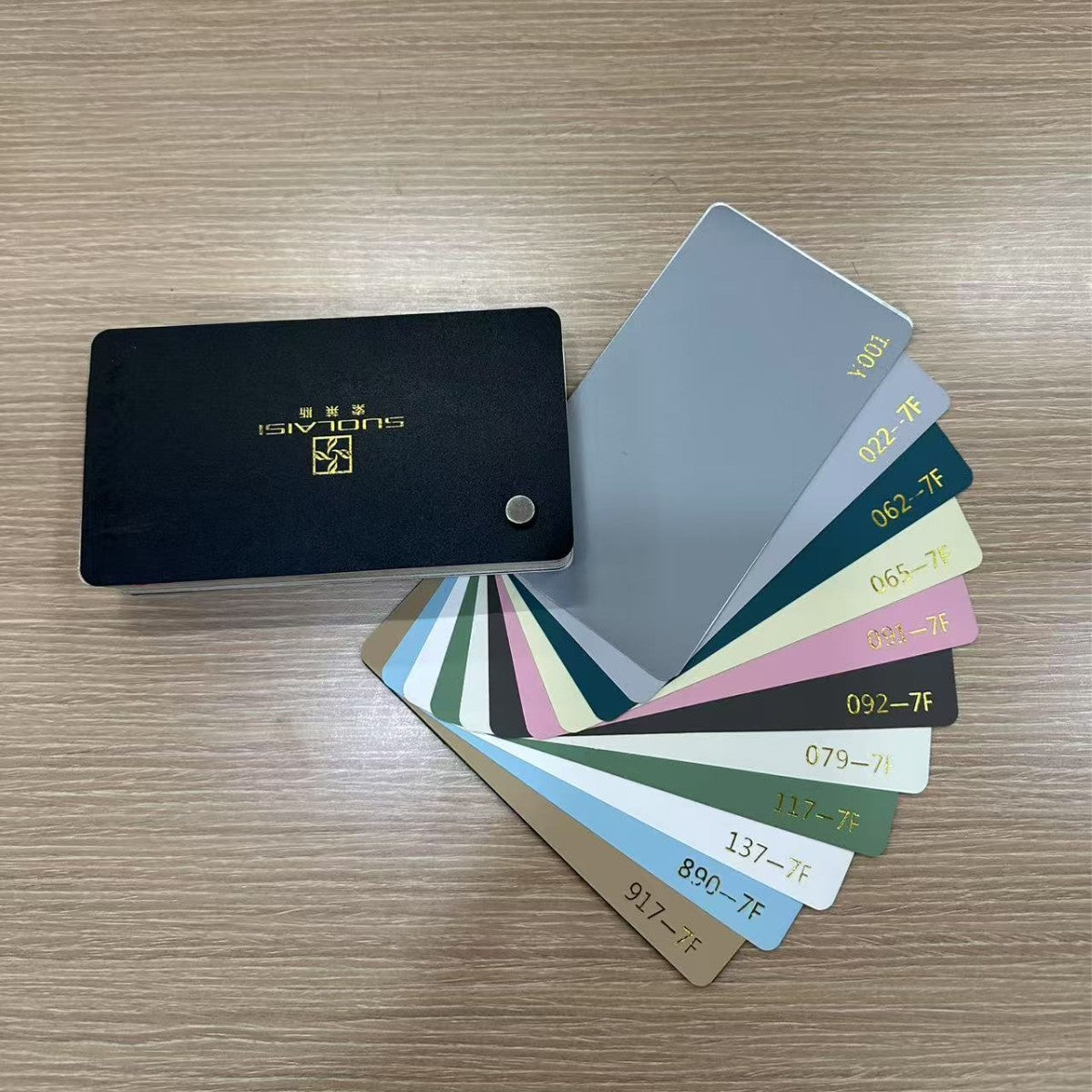 A full set of Solace color card PVC wood grain edge banding furniture wood board hot melt self-adhesive paint-free board glue-free woodworking