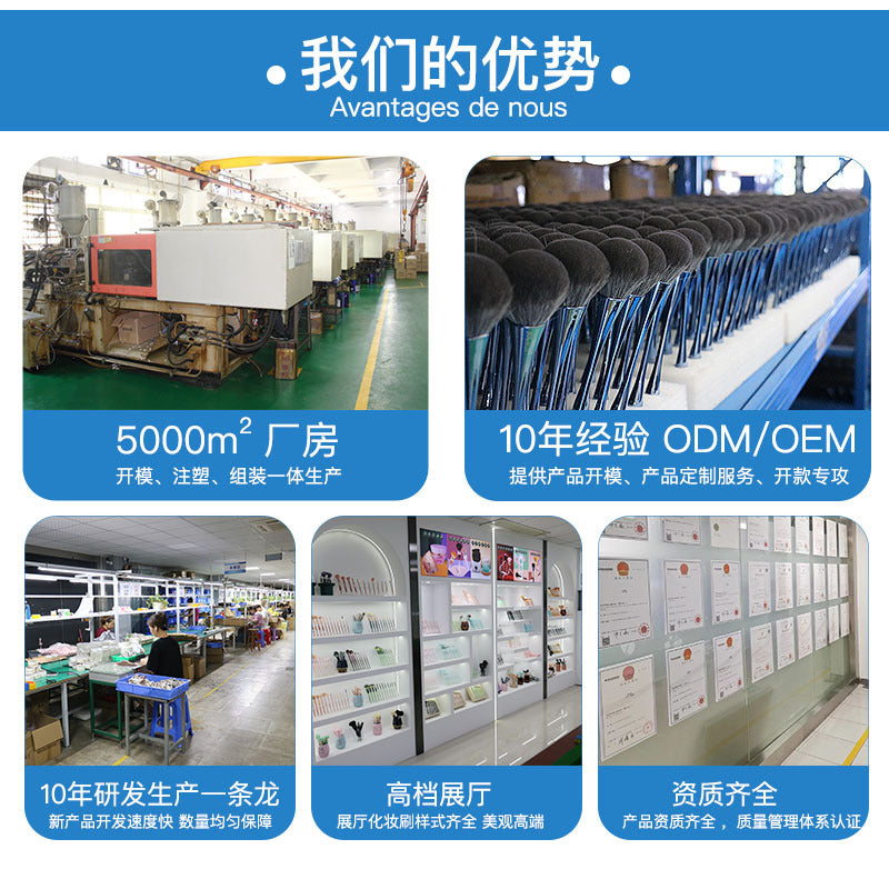 Mini portable powder brush finger storage quick touch-up makeup nail art dust brush foundation blush brush makeup brush