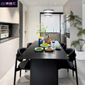 Rock slab dining table and chair combination italian pure black small apartment for homenormcore creative popularaccessible luxury rectangular dining table