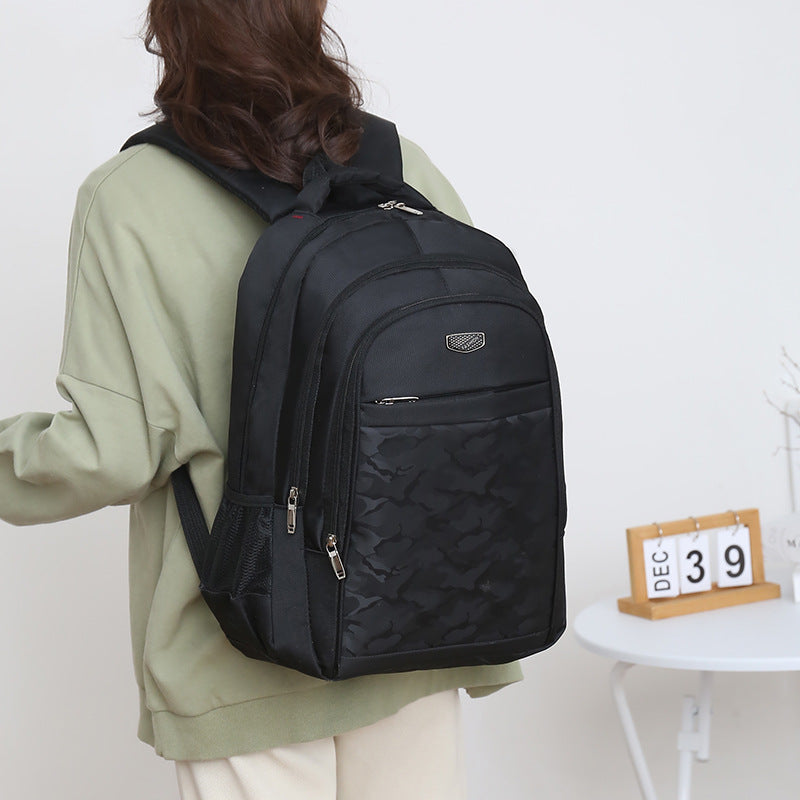 Backpack New Business Leisure Travel Backpack Stylish Simple School Bag Men's and Women's Secondary and College Students Backpack