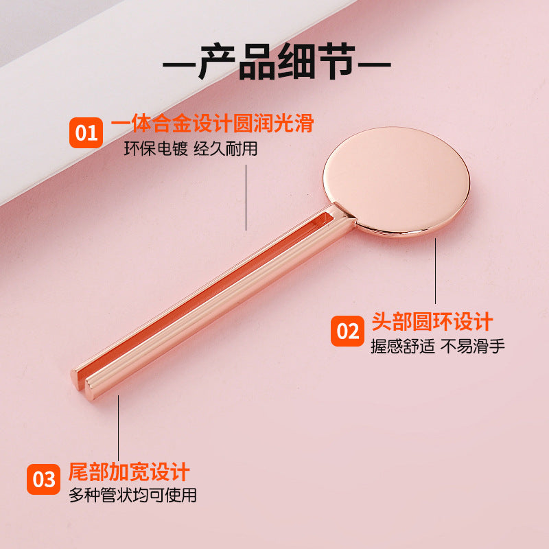 toothpaste squeezer zinc alloy electroplating squeezer manual metal cosmetics set manufacturer wholesale