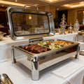 buffet stove, stainless steel, flip-top heating and insulation, commercial cross-border buffet stove