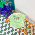 Korean style summer baby outfit: lightweight 2-piece set for infants and toddlers - short sleeve top & shorts, suitable for boys and girls