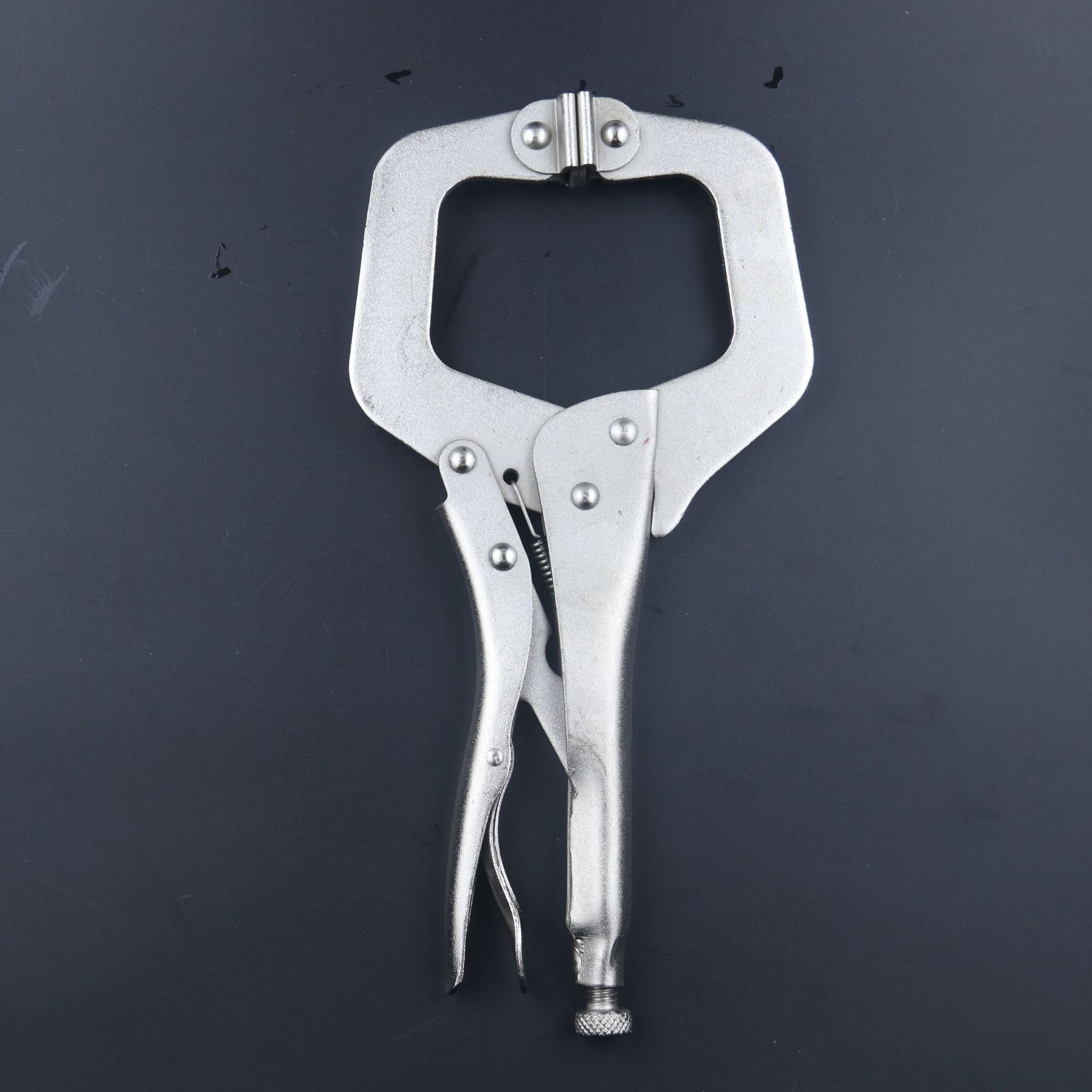 Wholesale free shipping round head American power pliers hardware tools heavy duty C type multi-function welding fixed manual clamp