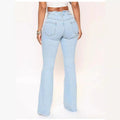 Export raw edge jeans for women, hot-selling european and american raw edge stretch jeans, plus size washed bearded women's jeans