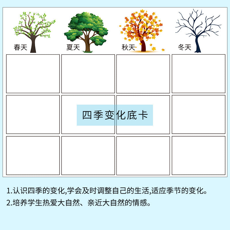 Science and technology small production invention primary school students scientific experiment teaching aids stem handwork materials DIY four seasons change