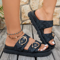 summer new arrival: plus size women's casual comfortable fashionable slip-on sandals for wholesale
