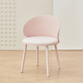 Thickened plastic reception and negotiation chair - nordic light luxury style, modern minimalist home accent chair with backrest, casual dining chair