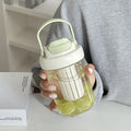 High-style plastic water bottle with handle, portable sports water bottle, sippy cup, dual-drink cup