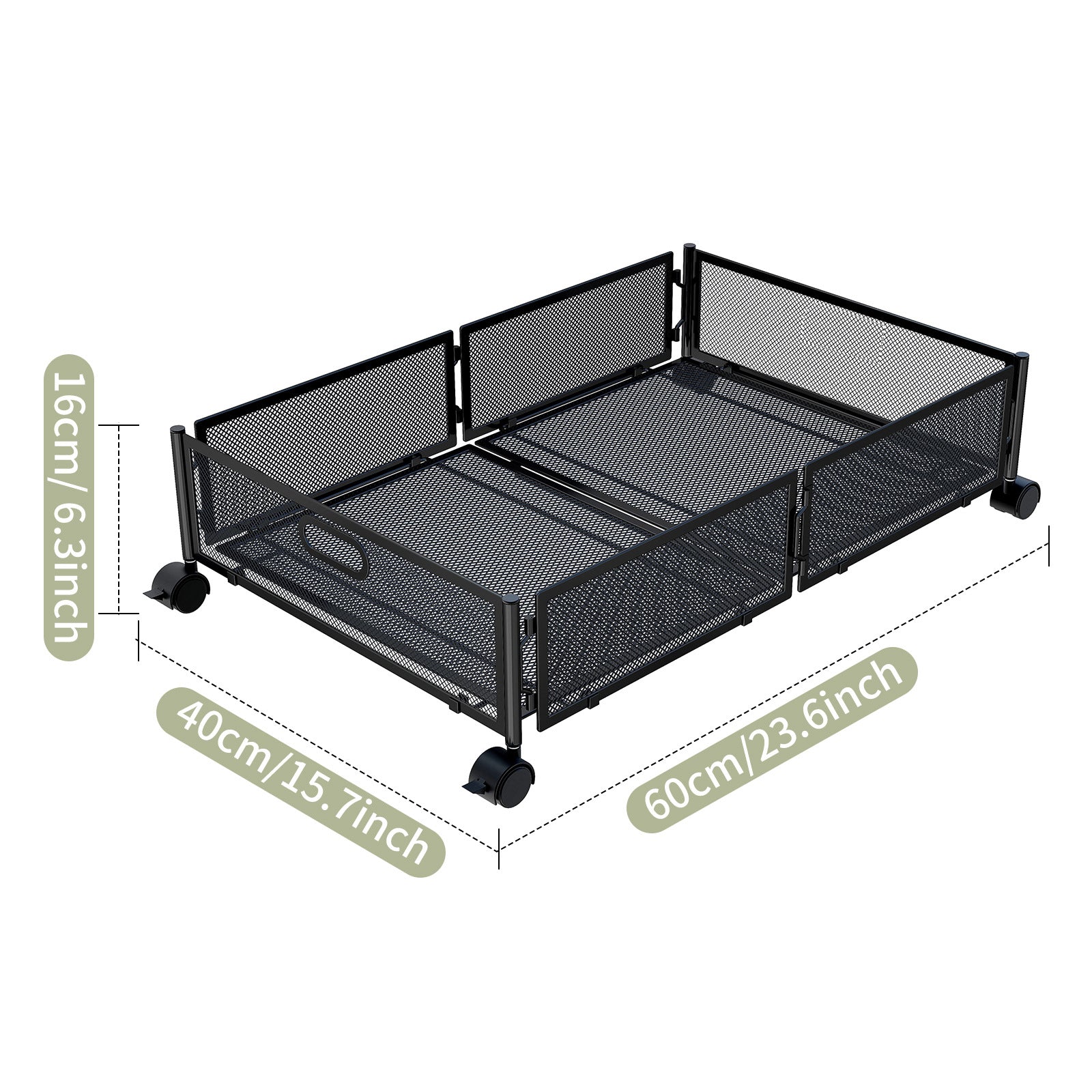 Cross-border  Under-bed Shelf Bedroom Under-bed Storage Rack Pull-out Wheel Clothing Organizer Storage Box