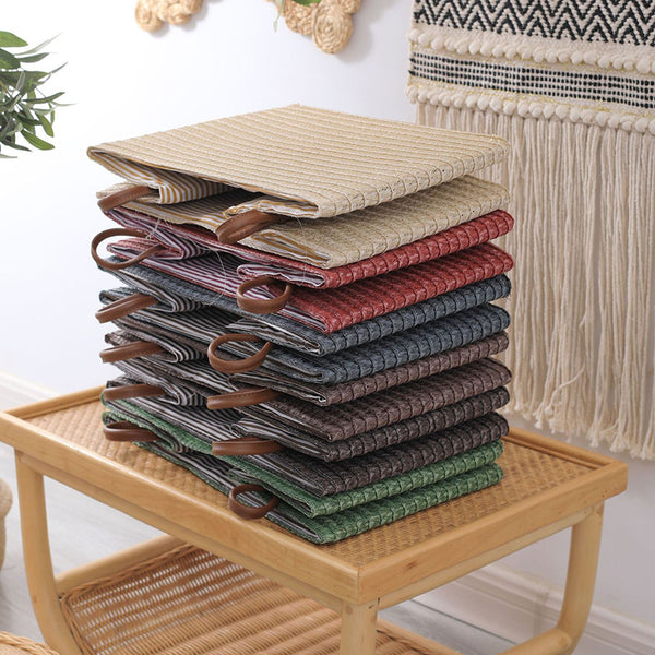 Imitation rattan woven snacks woven foldable storage basket straw toys with handles storage basket dirty clothes basket sundries basket