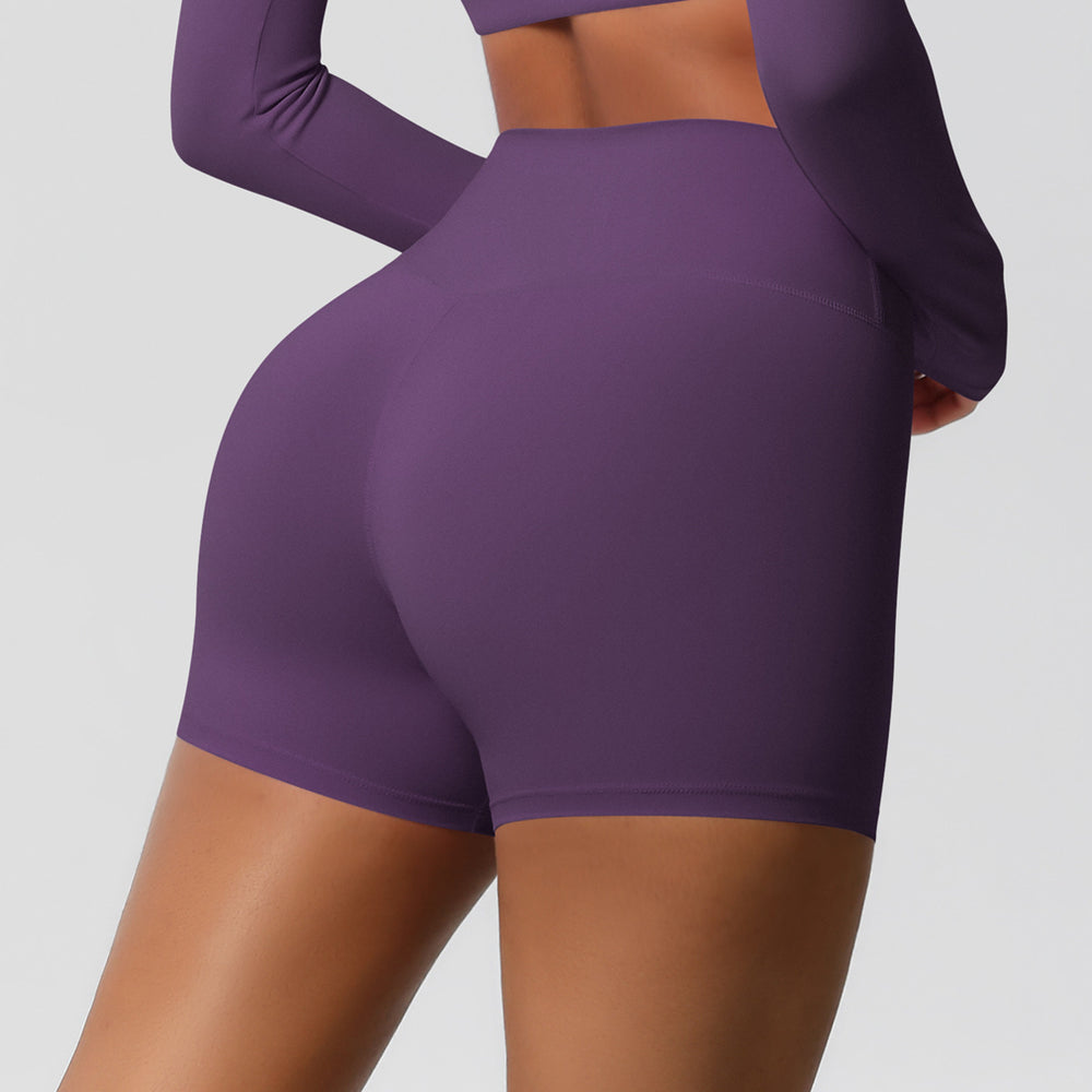 High-waisted, barely-there yoga shorts designed to lift your booty, flatten your tummy, and keep you supported. these quick-drying, breathable, form-fitting shorts are perfect for running, fitness, and any workout