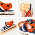 Baby cloth sandals for boys, summer, ages 0-1-2-3 years, infant anti-slip soft sole squeaky shoes, girls' first walker shoes, baby shoes