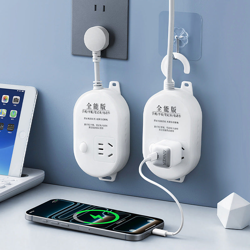 Overcharge protection charger - automatically cuts power when fully charged for phones, tablets, and laptops - safe for home use